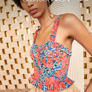 Ulla Johnson Alexandra Top in Flamingo US 12